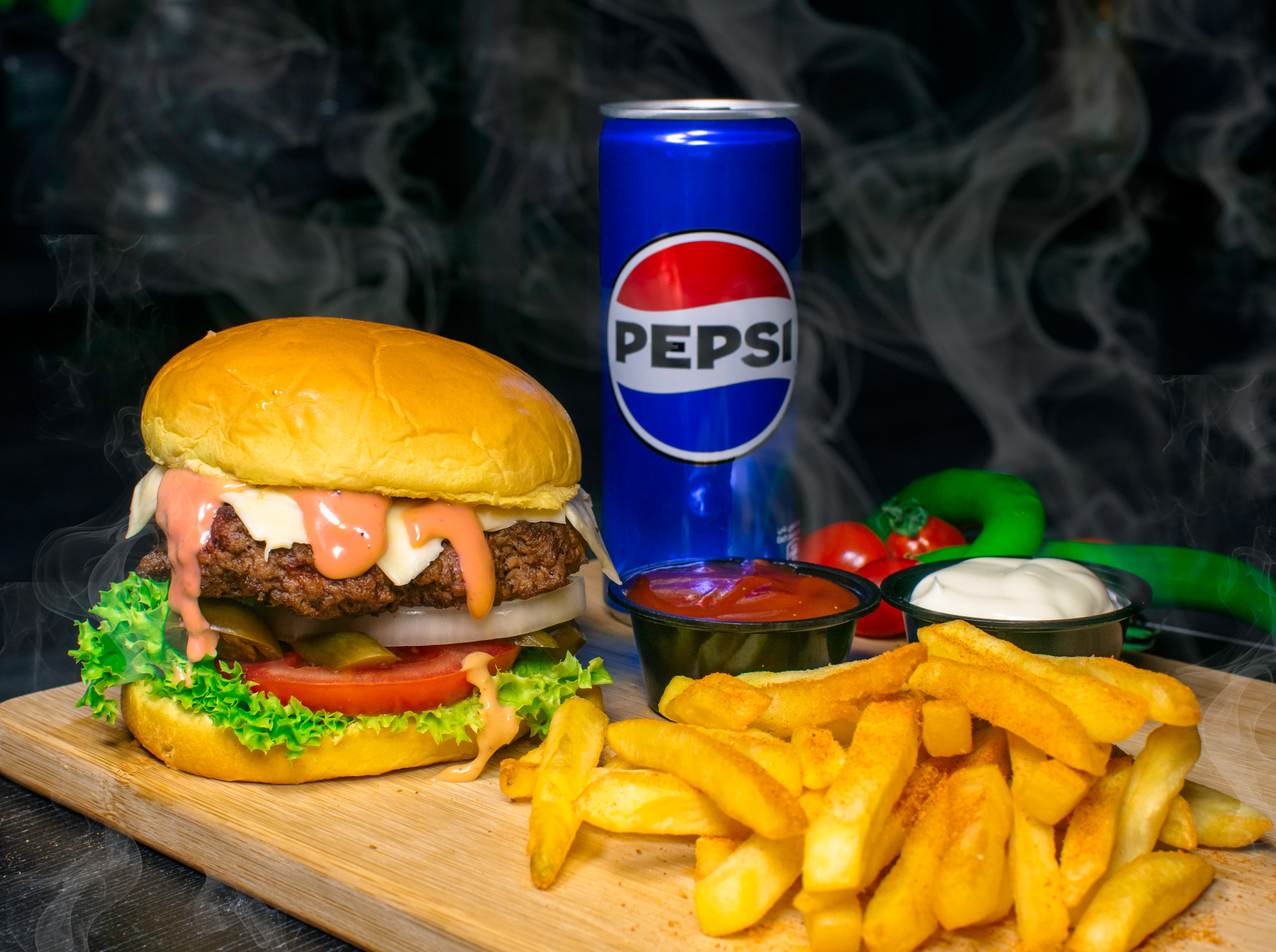 Dynamite Beef Burger Meal